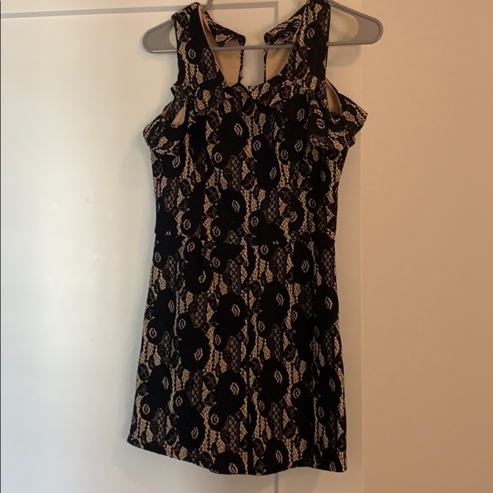 Black lace romper